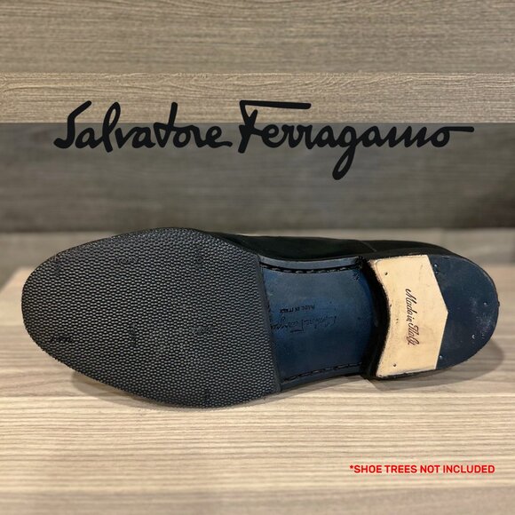 Salvatore Ferragamo - Men's 7.5 Cap Toe Oxford - New Topy Soles & Italian Heels - Picture 5 of 16